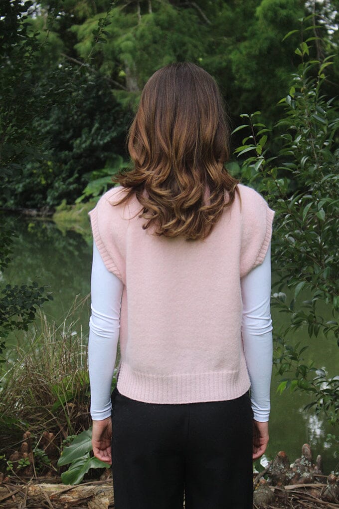 Alpaca Plain Crew Neck Vest Lothlorian Women Vest Lothlorian