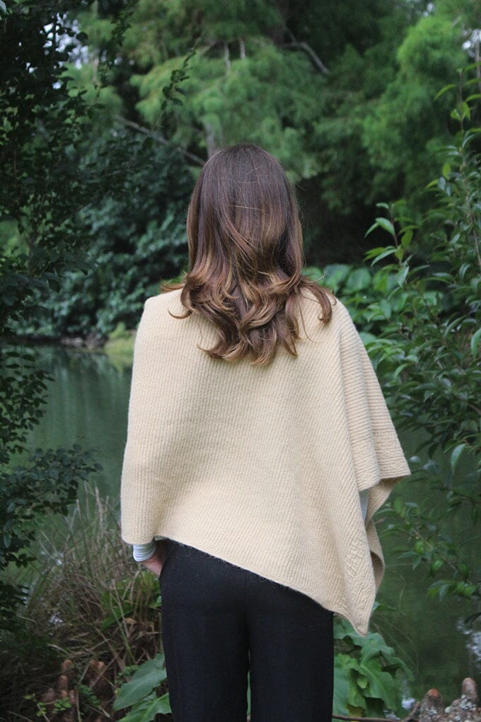 Alpaca Rib Poncho Women Poncho Lothlorian