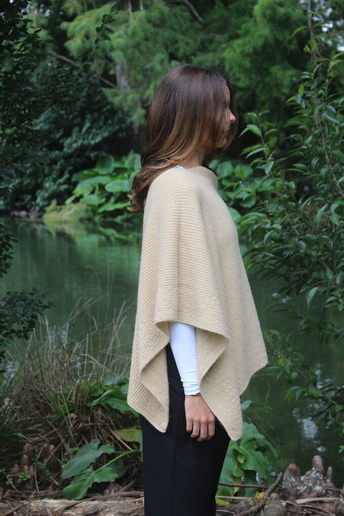Alpaca Rib Poncho Women Poncho Lothlorian