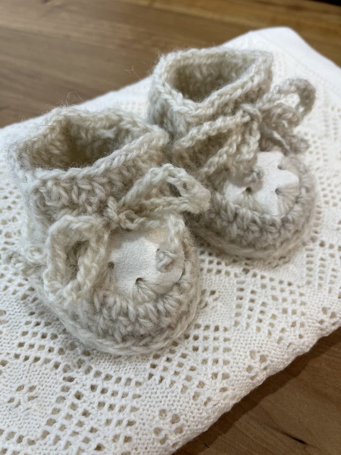 Baby Crochet Slippers 0-6 Months Slipper Rozcraft Ltd 