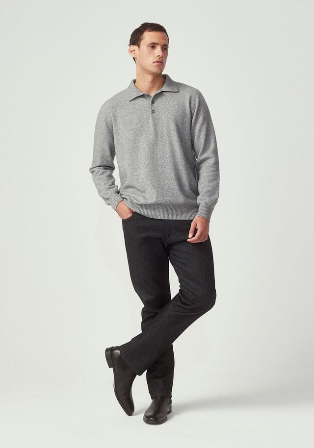 Cassum Button Polo Mens Sweater Untouched World