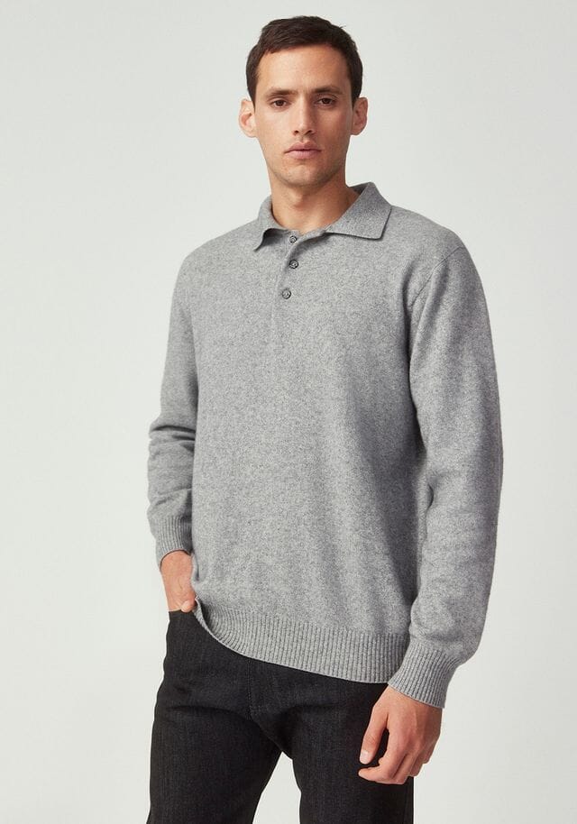 Cassum Button Polo Mens Sweater Untouched World