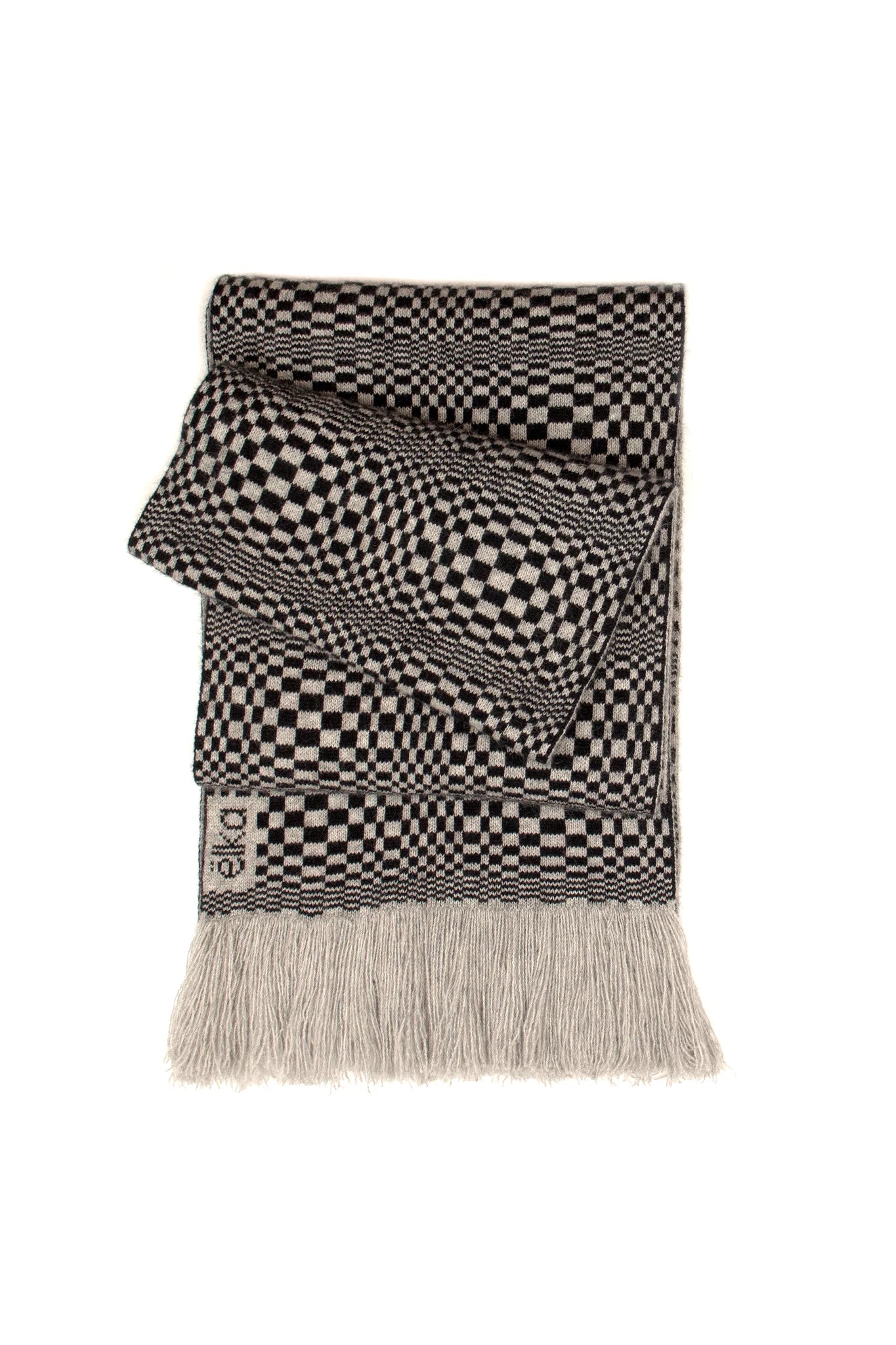 Chessboard Tassel Scarf Scarf Elka