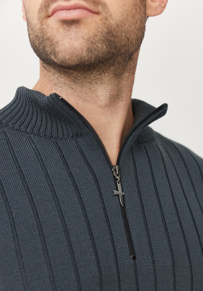 Finn Merino Zip Sweater Untouched World Mens Sweater Untouched World