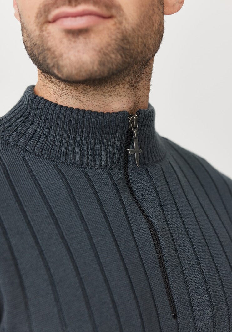 Finn Merino Zip Sweater Untouched World Mens Sweater Untouched World