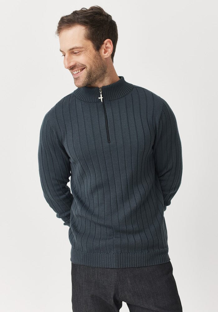 Finn Merino Zip Sweater Untouched World Mens Sweater Untouched World