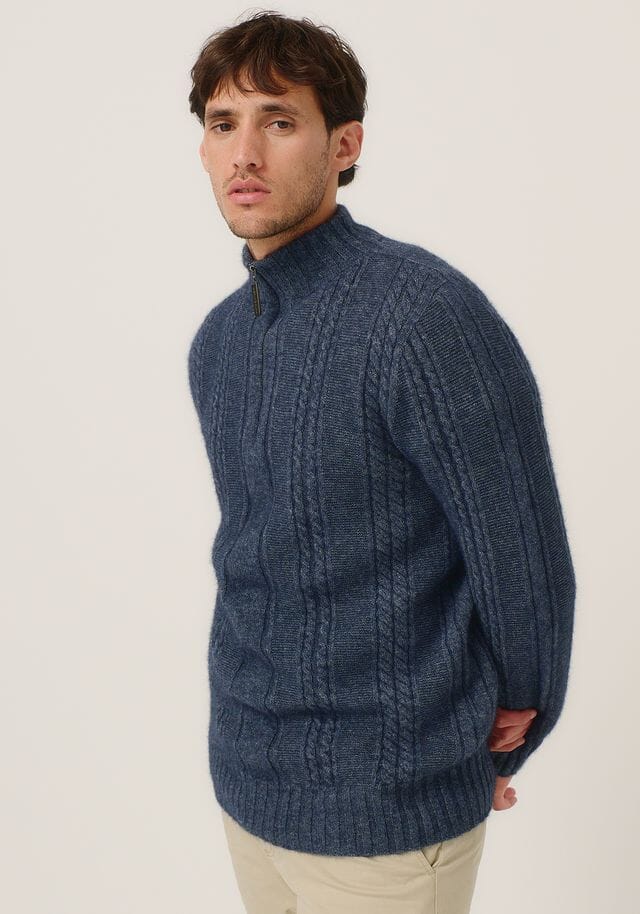 Henry Half Zip Merinomink Mens Sweater Merinomink