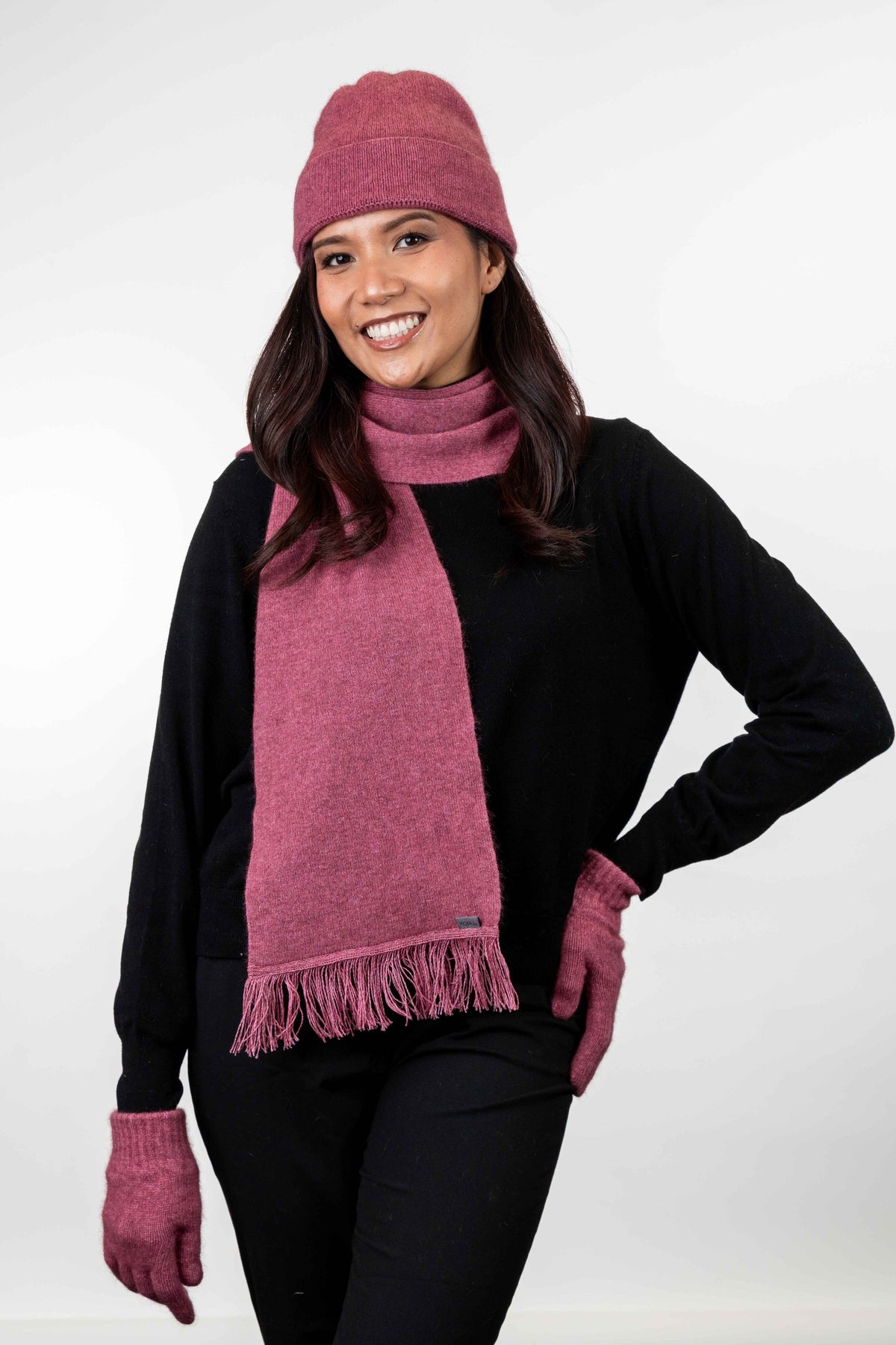 Scarf With Fringe Koru