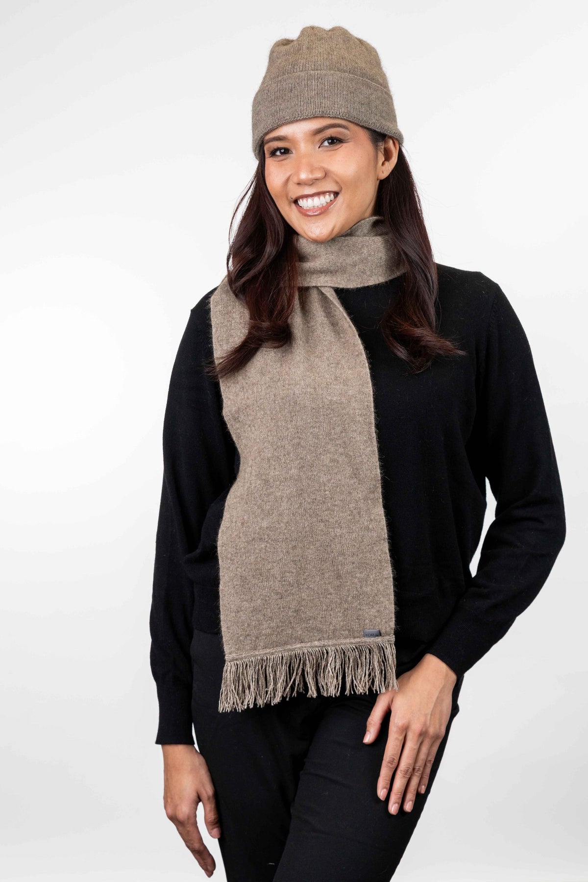 Scarf With Fringe Koru