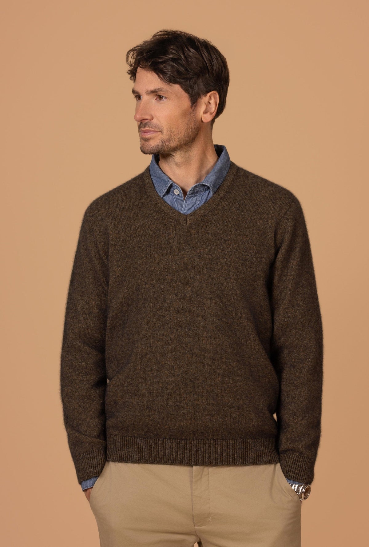 Oxford Vee Mens Sweater Noble Wilde