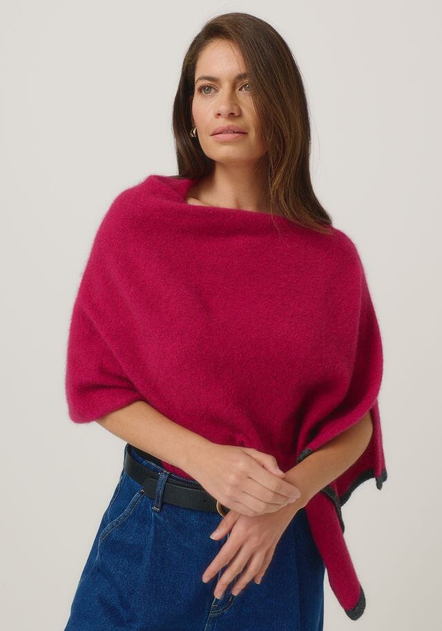 Two Tone Poncho Poncho Merinomink