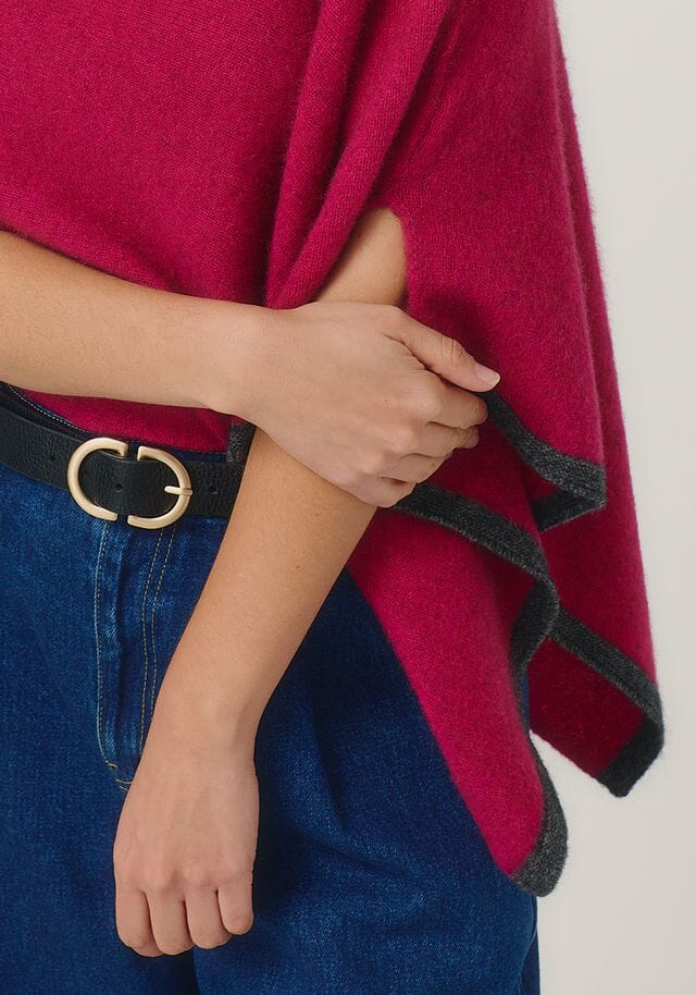 Two Tone Poncho Poncho Merinomink