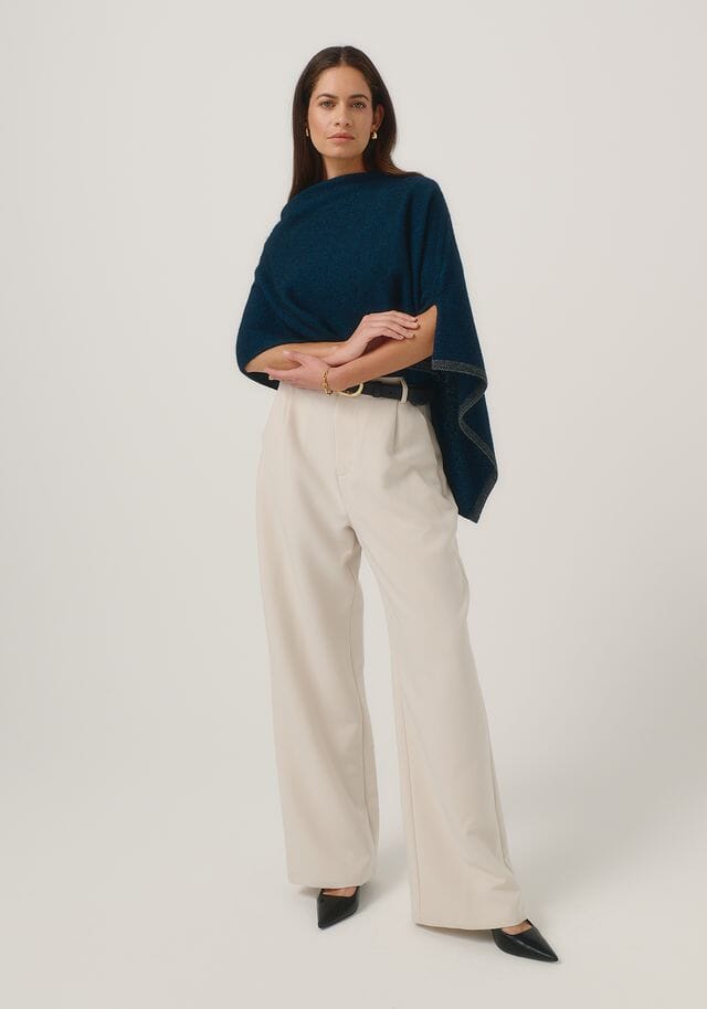 Two Tone Poncho Poncho Merinomink