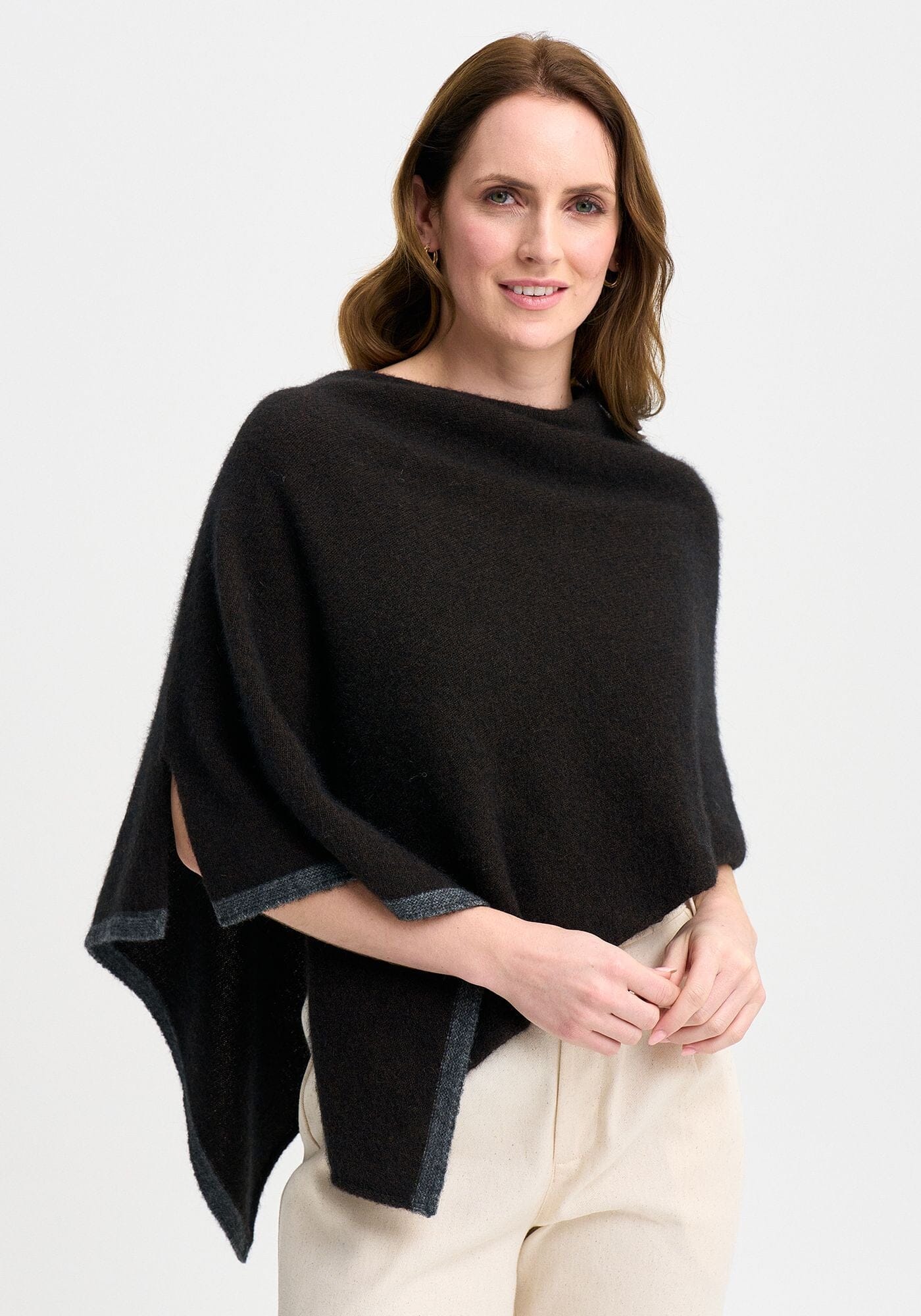 Two Tone Poncho Poncho Merinomink