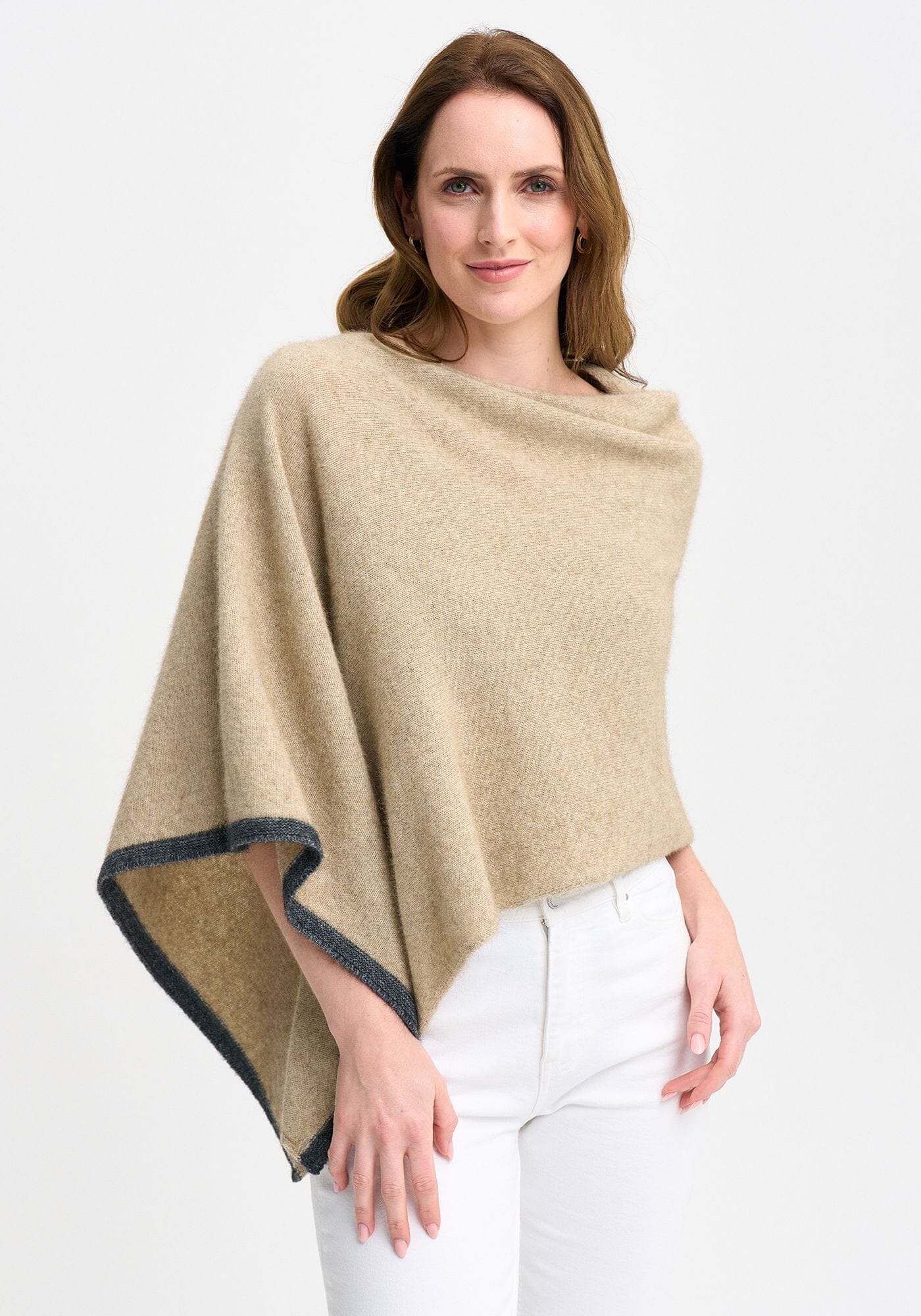 Two Tone Poncho Poncho Merinomink