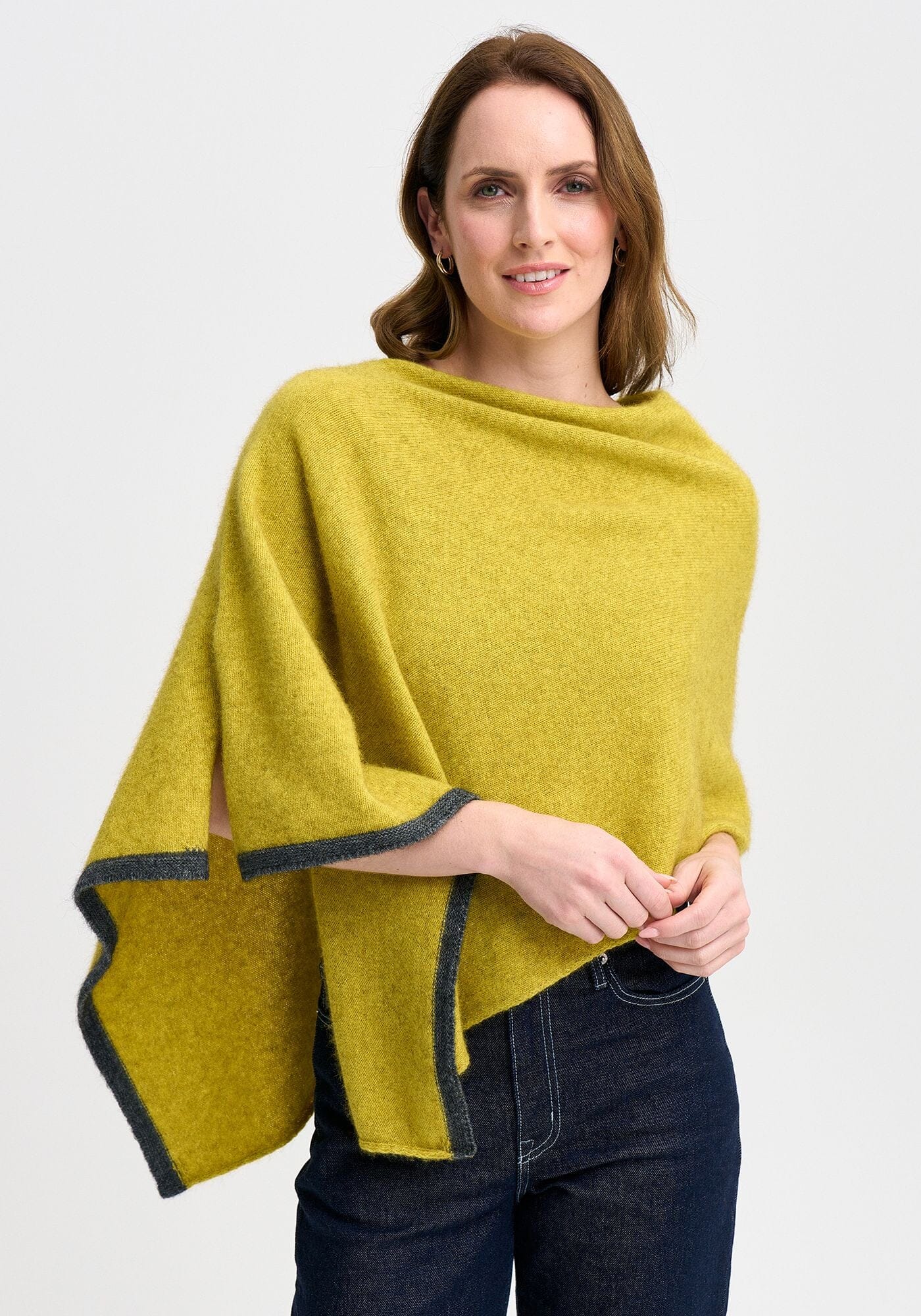 Two Tone Poncho Poncho Merinomink