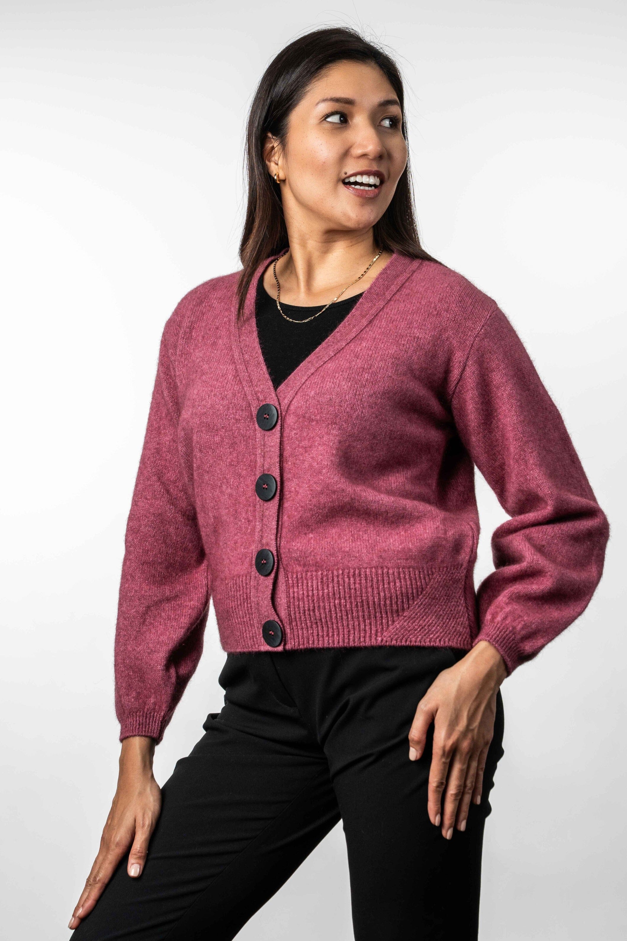 V Neck Cardigan Koru Women Cardigan Koru