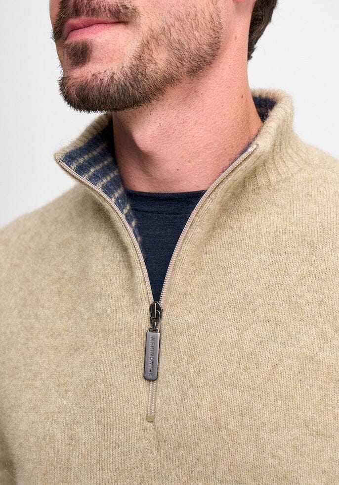 Whittaker Half Zip Merinomink Mens Sweater Merinomink