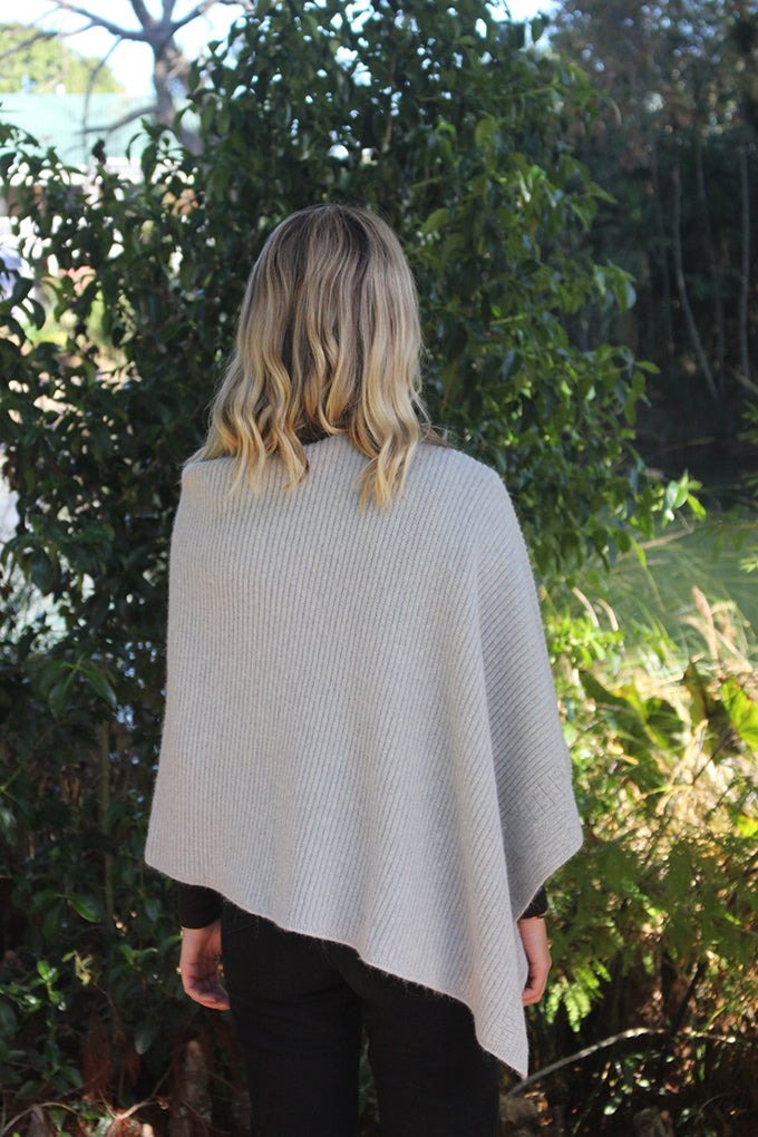 Alpaca Rib Poncho Women Poncho Lothlorian