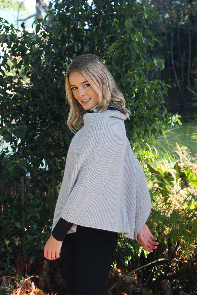 Alpaca Rib Poncho Women Poncho Lothlorian