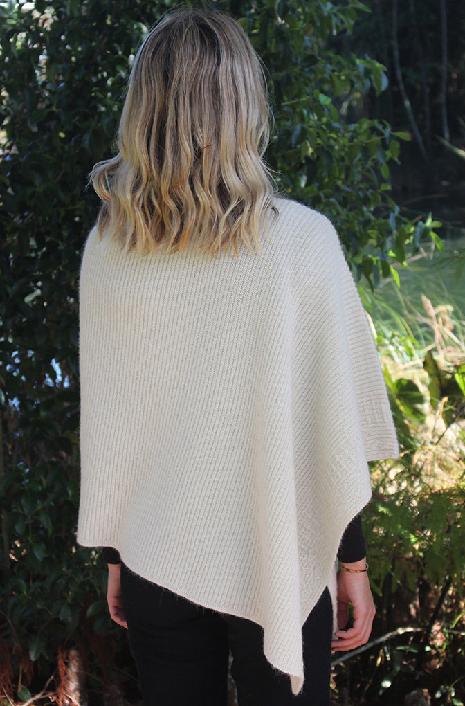 Alpaca Rib Poncho Women Poncho Lothlorian