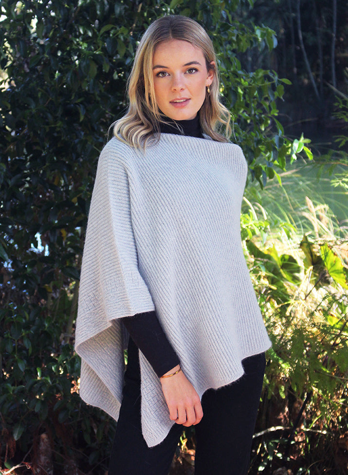 Alpaca Rib Poncho Women Poncho Lothlorian