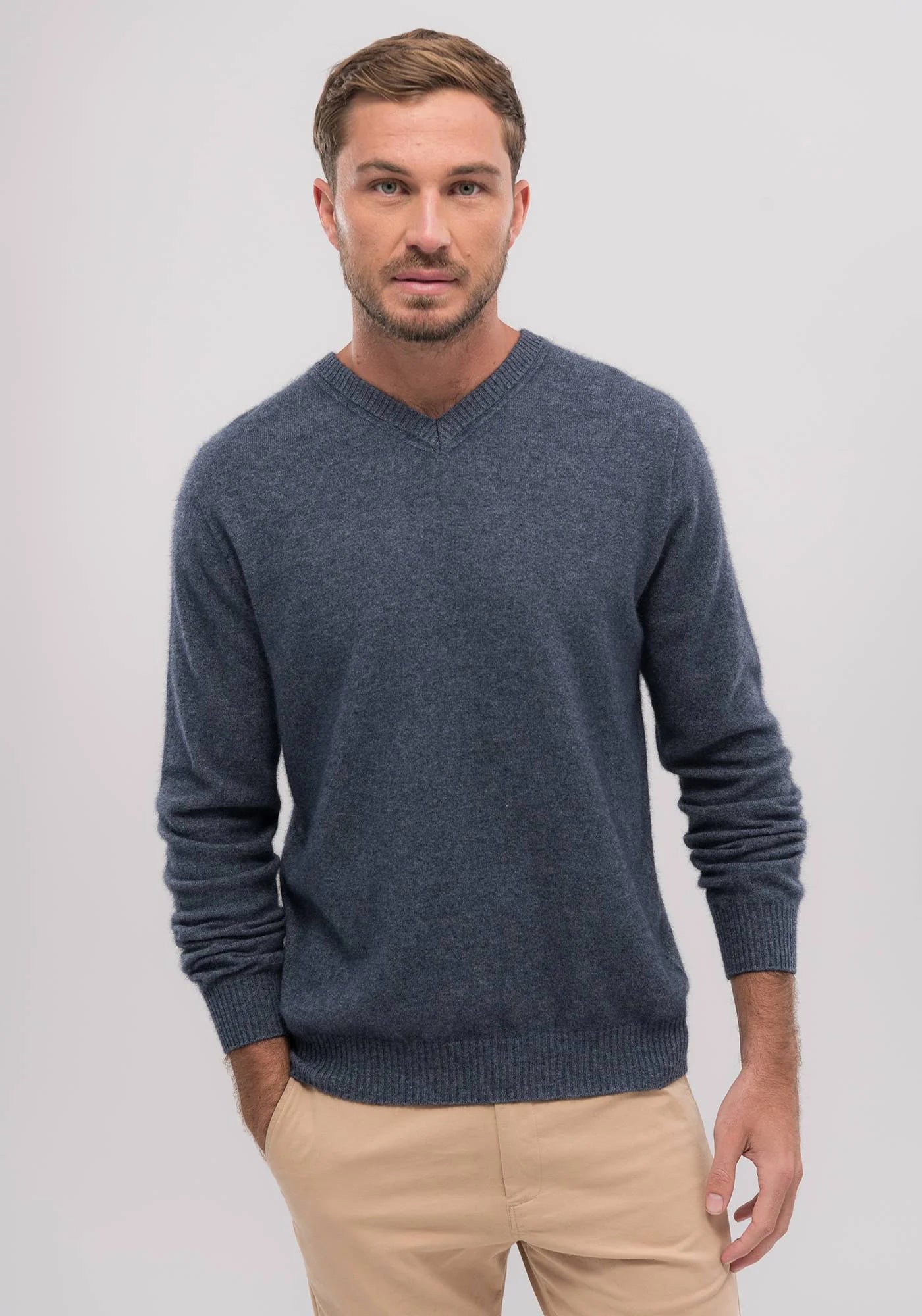 Cassum V Neck Sweater Merino/Possum/Cashmere Untouched World 