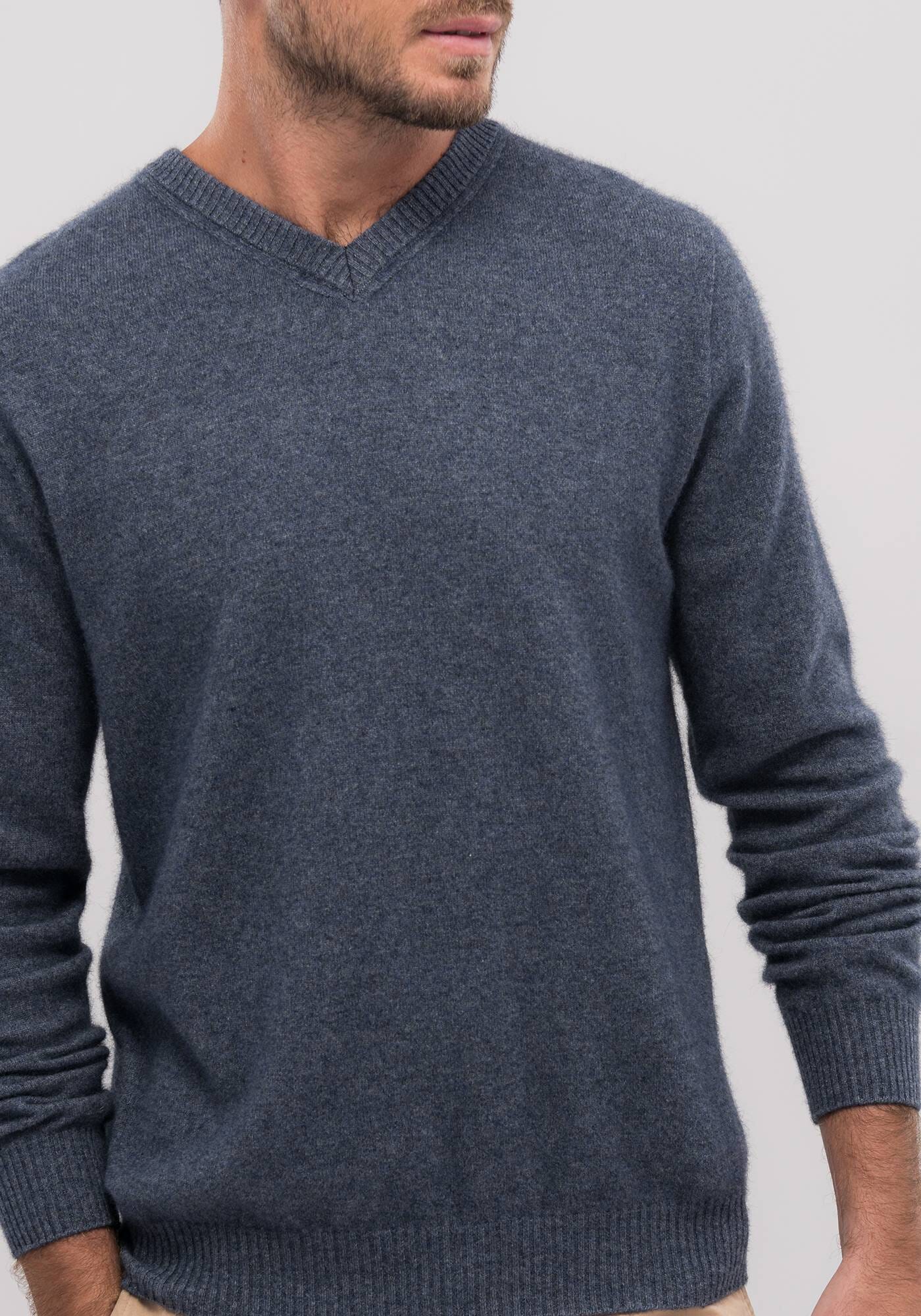 Cassum V Neck Sweater Merino/Possum/Cashmere Untouched World