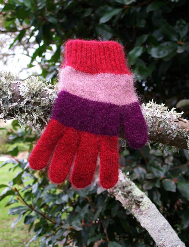 Child Lycra Striped Glove Kids Gloves Lothlorian