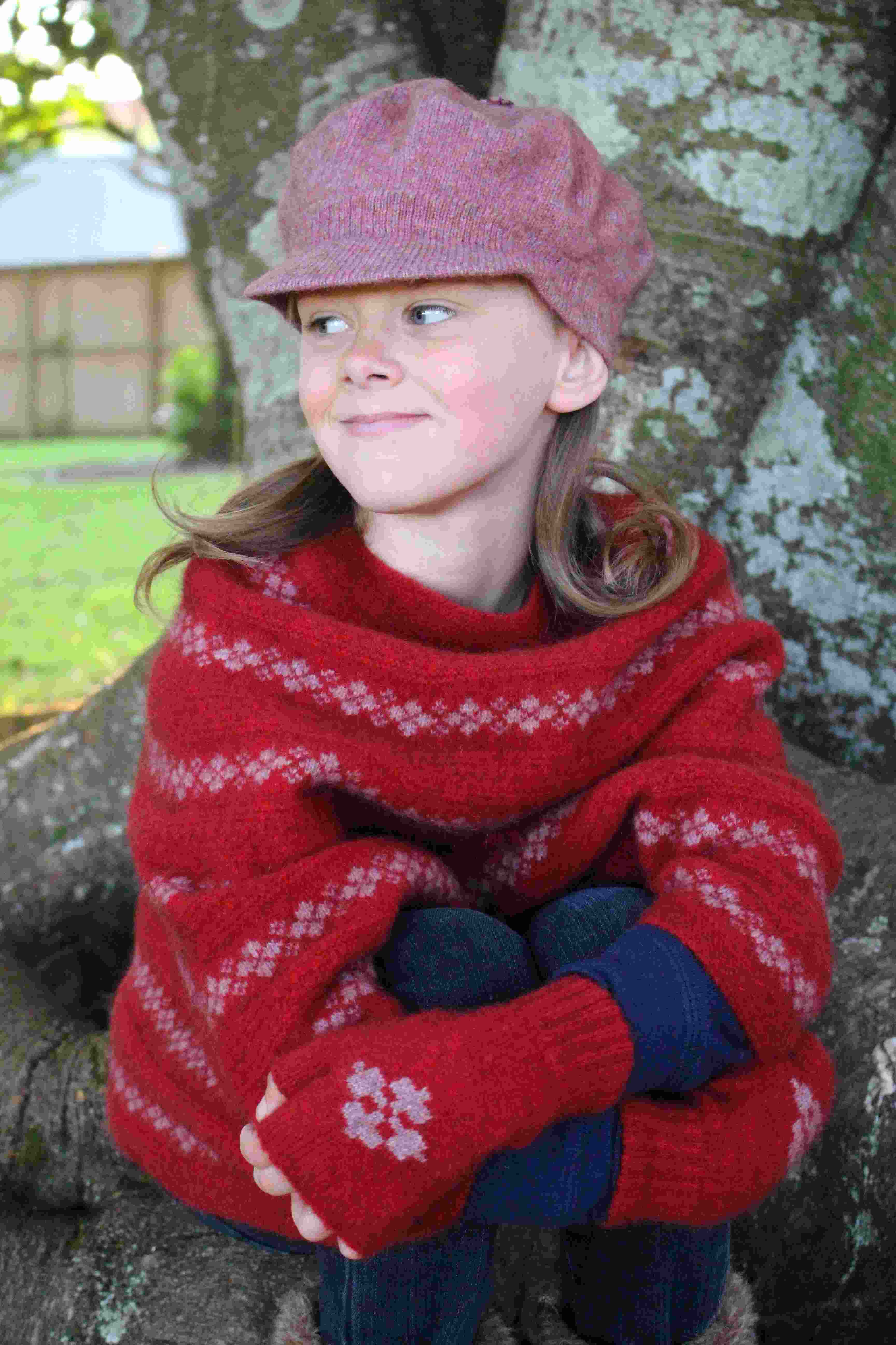 Child's Gatsby Hat with Pompom Kids Beanie Lothlorian 