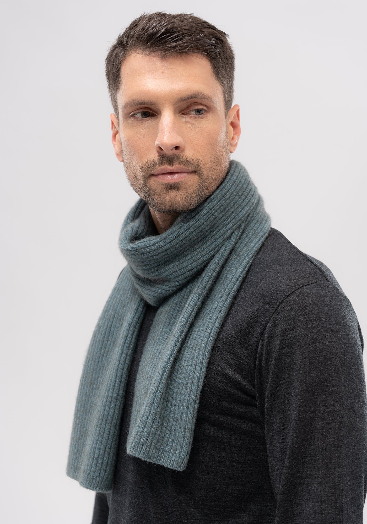 Ribbed Scarf Scarf Merinomink