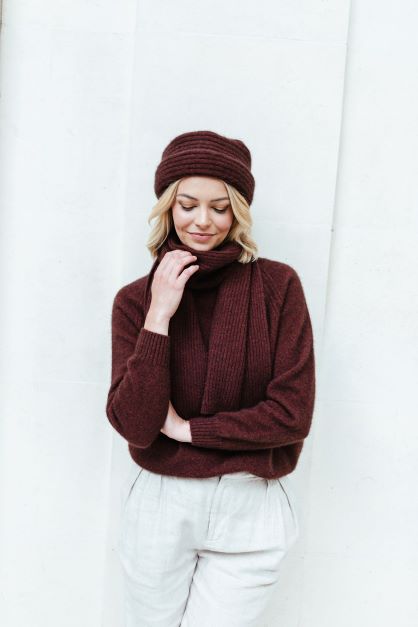 Ribbed Scarf Scarf Merinomink