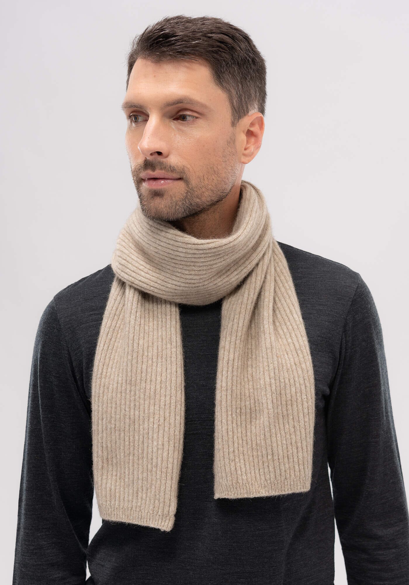 Ribbed Scarf Scarf Merinomink