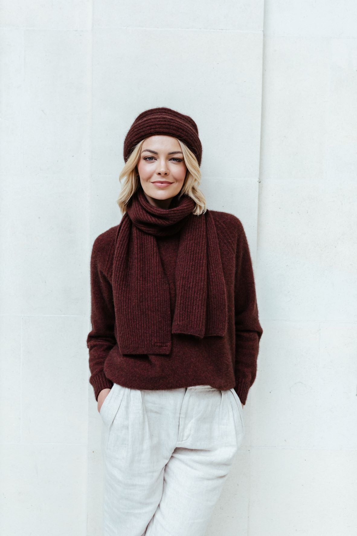Ribbed Scarf Scarf Merinomink