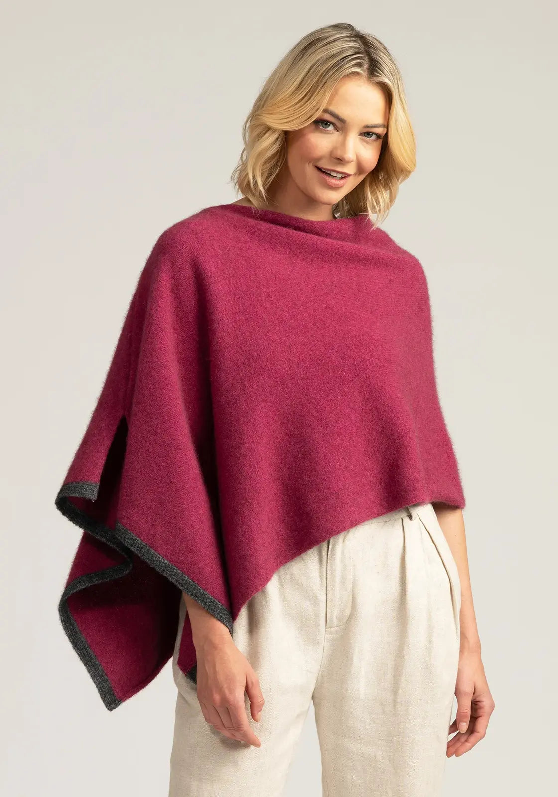 Two Tone Poncho Poncho Merinomink