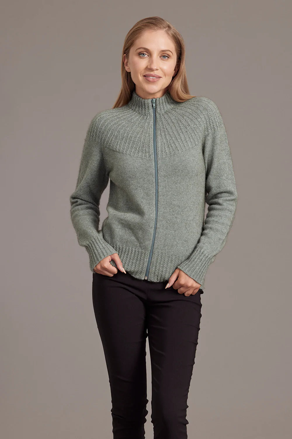 Yolk Neck Cable Jacket Women Jacket McDonald