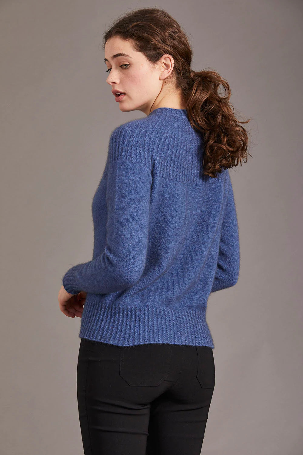 Yolk Neck Cable Jersey Women Sweater McDonald