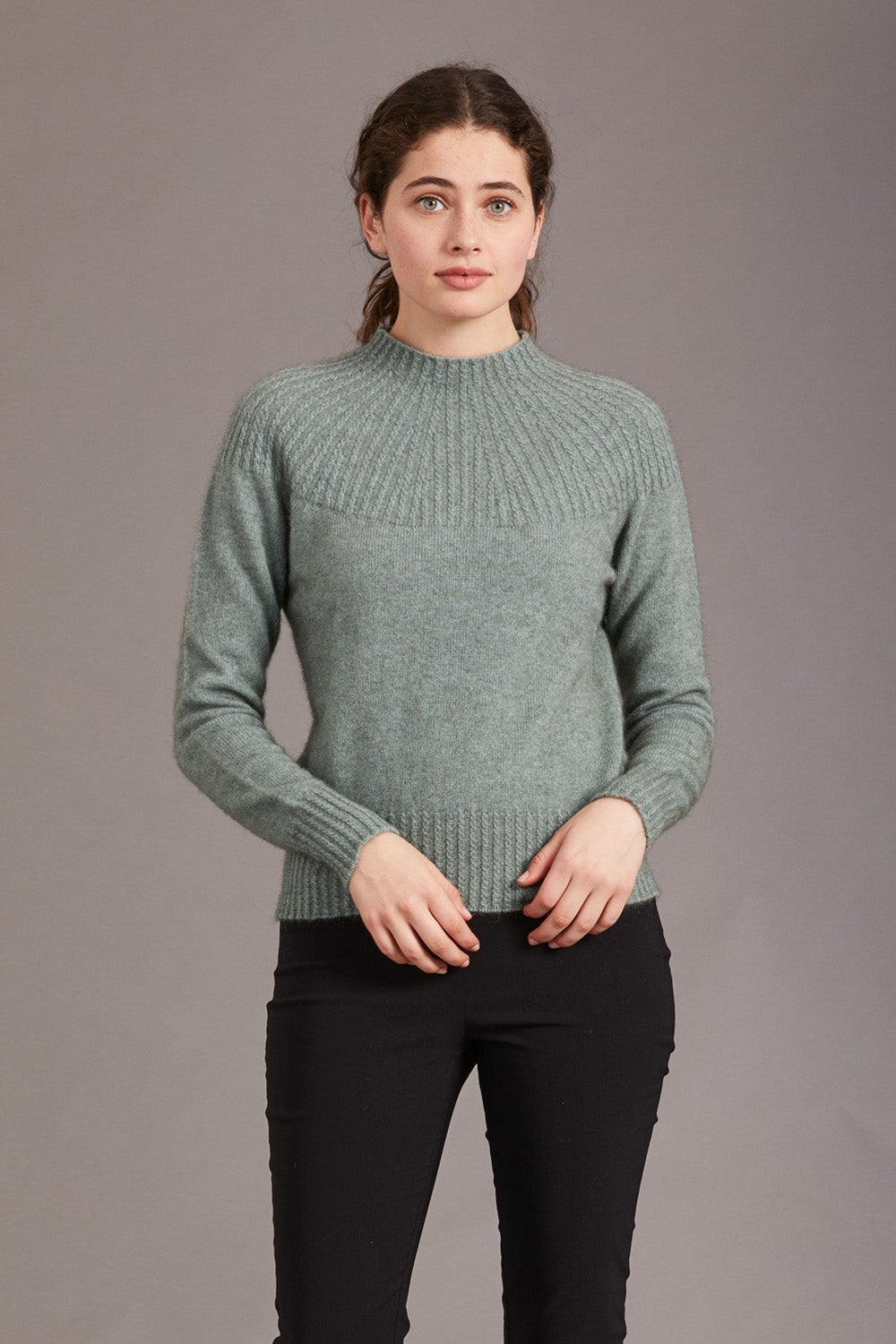 Yolk Neck Cable Jersey Women Sweater McDonald