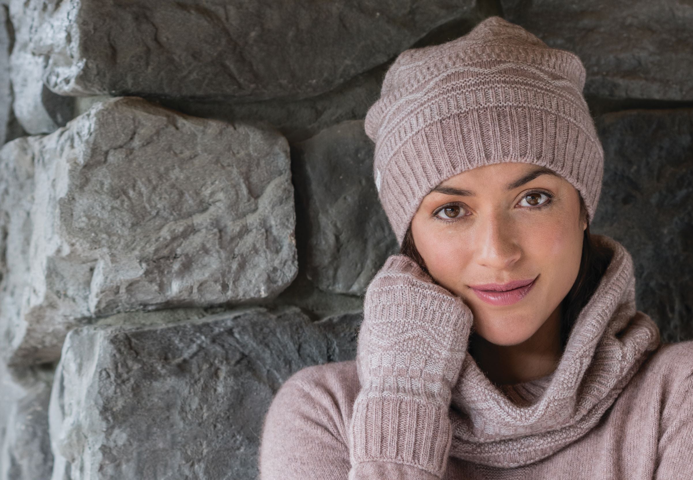 warm and cosy possum merino sweater beanie gloves snoog