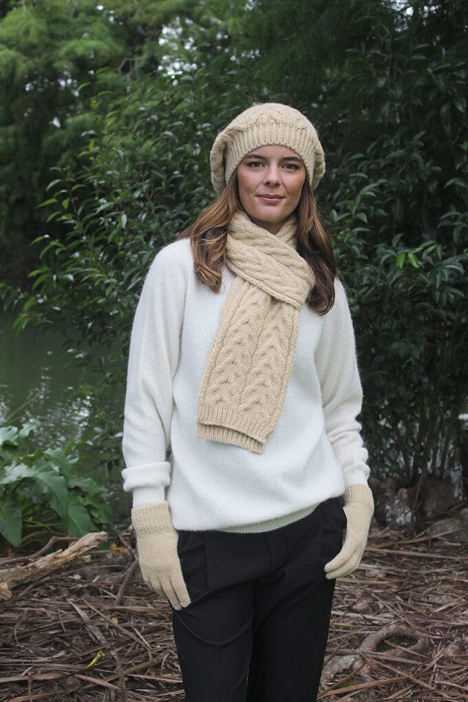 Alpaca Cable Scarf Scarf Lothlorian 