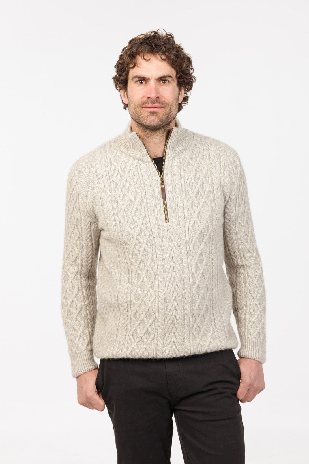 Arran Half Zip Sweater Native World Mens Sweater Native World 
