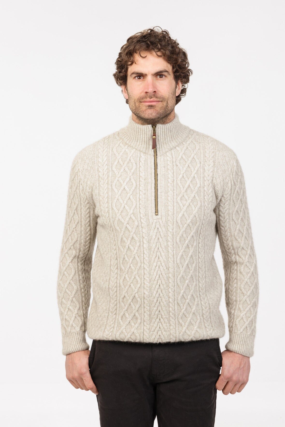 Arran Half Zip Sweater Native World Mens Sweater Native World 