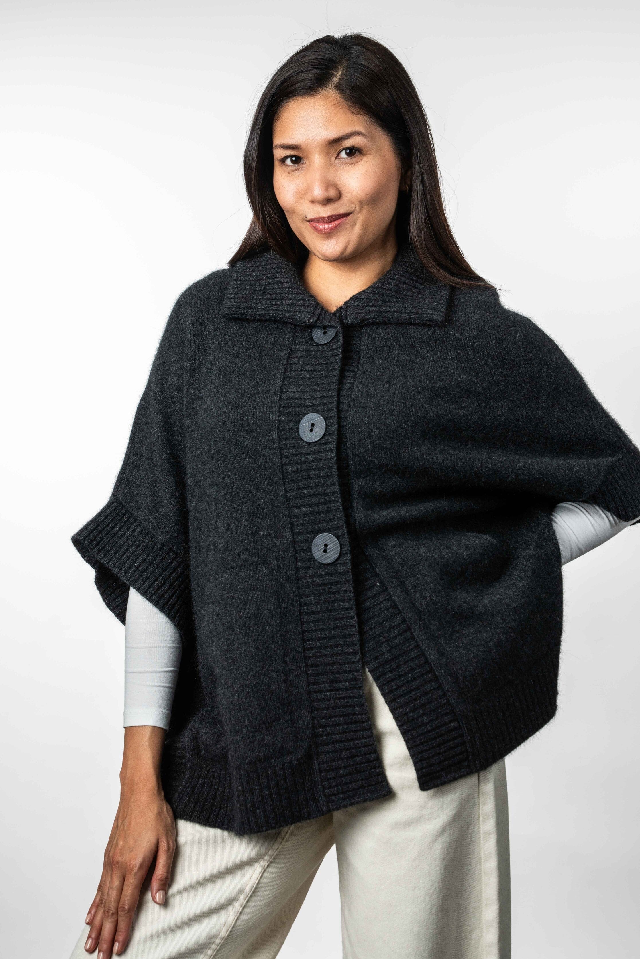 Cape With Pockets Women Cape Koru 