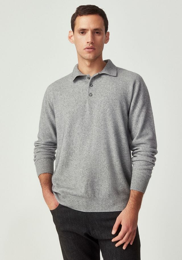Cassum Button Polo Mens Sweater Untouched World 