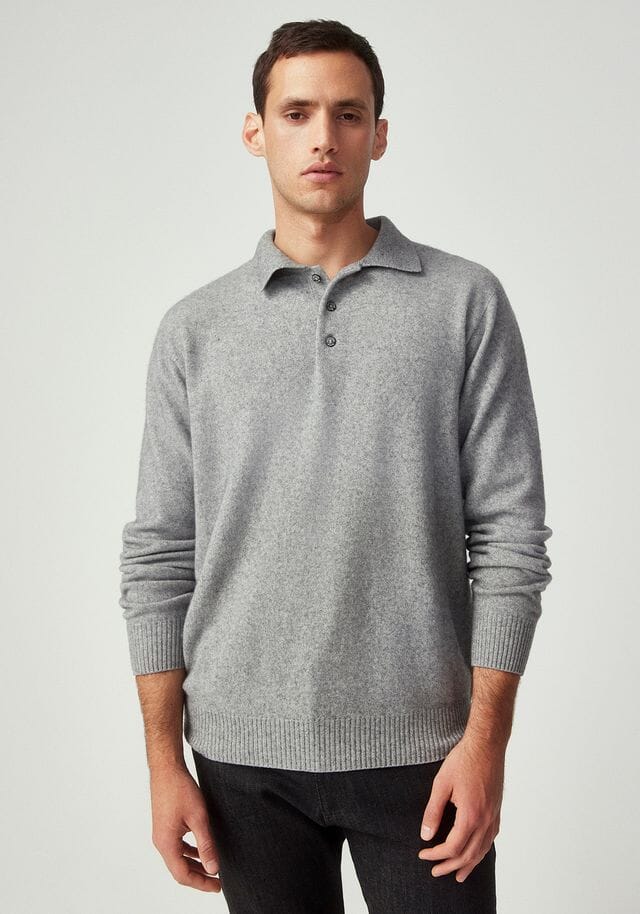 Cassum Button Polo Mens Sweater Untouched World 