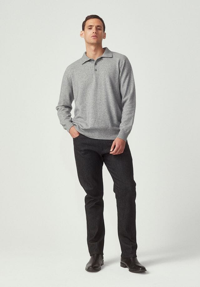 Cassum Button Polo Mens Sweater Untouched World 