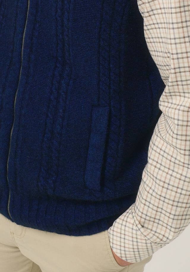 Henri Zip Vest Merinomink Mens Vest Merinomink 