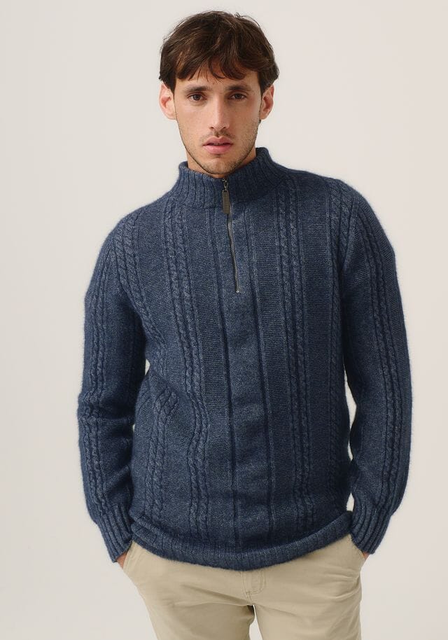 Henry Half Zip Merinomink Mens Sweater Merinomink 