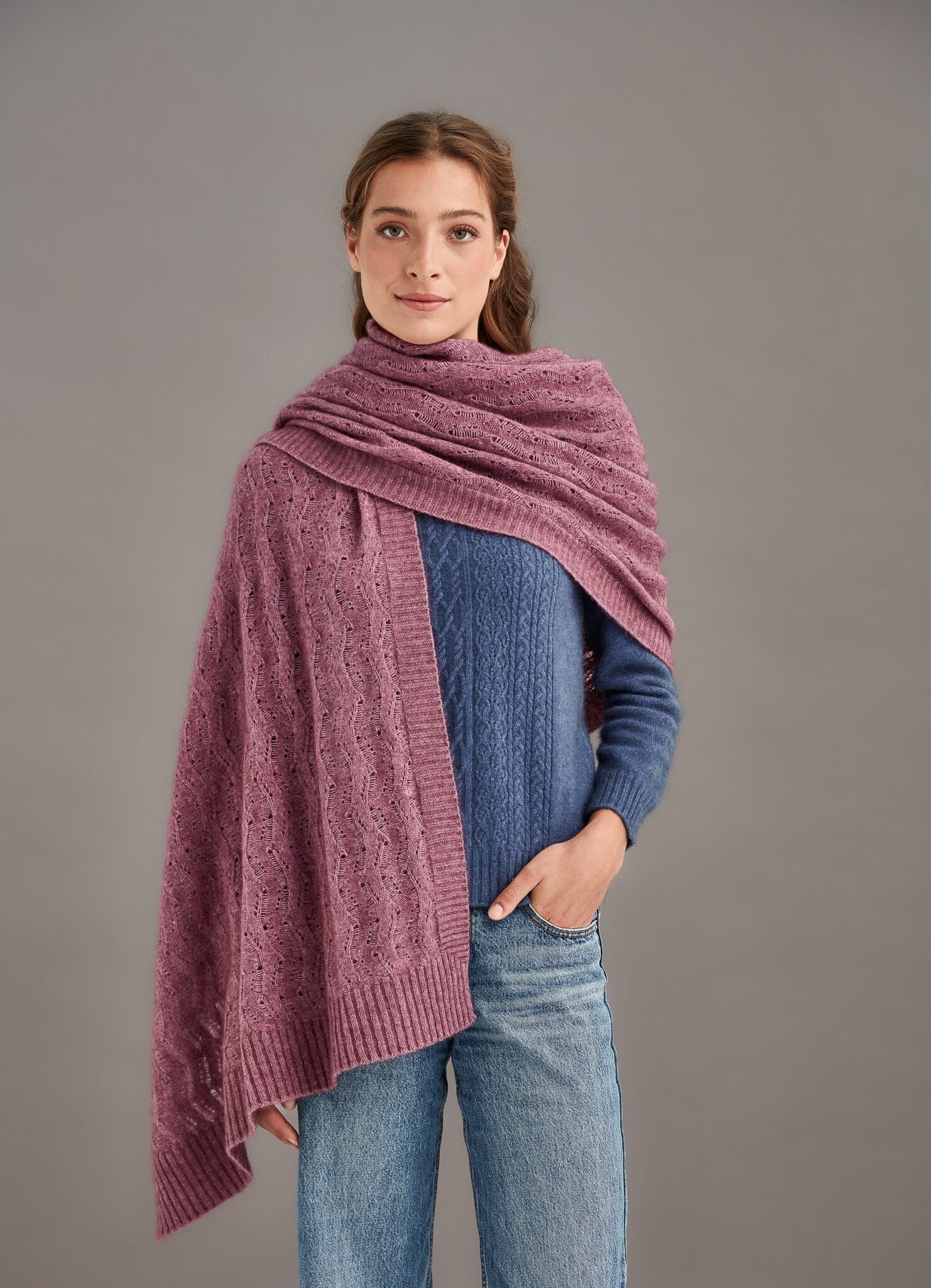 Herringbone Lace Shawl McDonald Women Wrap McDonald 