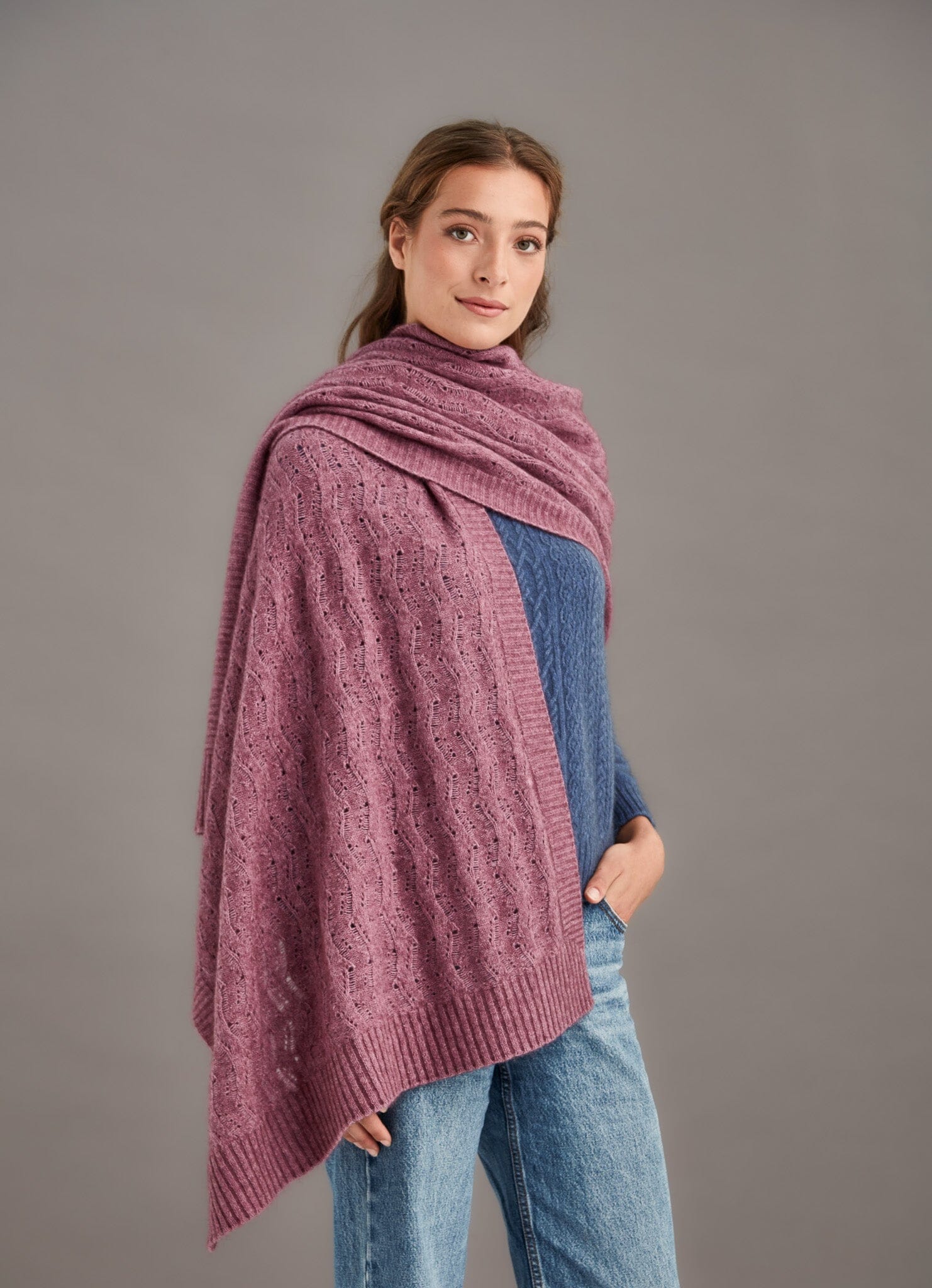 Herringbone Lace Shawl McDonald Women Wrap McDonald 